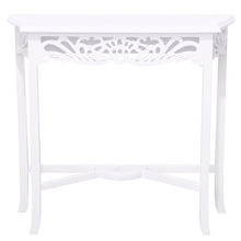 White Wooden Console Table