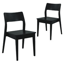 Renaud Oak Wood Dining Chairs (Set of 2)