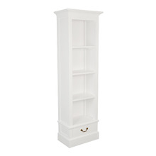 White 1 Drawer Bookcase