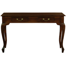 2 Drawer Queen Ann Sofa Table