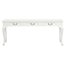 Queen Ann 3 Drawer Console Table