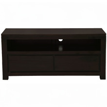 120cm Belgium 2 Drawer Mahogany Wood Entertainment Unit