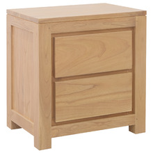 Saul Cedar Wood Bedside Table