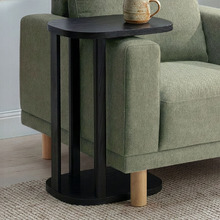 Olivia Mindi Wood Side Table