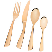 Gold Soho Stainless Steel Cutlery Set 24 Piece