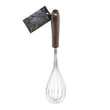 Stainless Steel & Walnut Wood Whisk