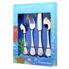 4 Piece Childrens' Sea Animals Cutlery Set