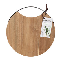 Natural Round Acacia Wood Serving Board