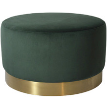 Large Milan Velvet Ottoman