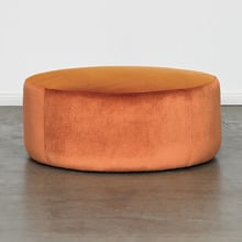 Hermann Velvet Ottoman