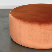 Hermann Velvet Ottoman
