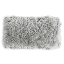 Snowflake Delbee Sheepskin Lumbar Cushion