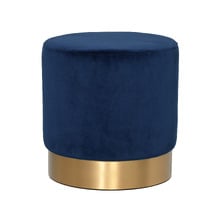 Small Milan Velvet Ottoman
