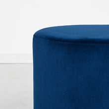 Small Milan Velvet Ottoman