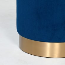 Small Milan Velvet Ottoman