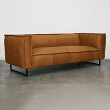 Winston 3 Seater Cowhide Leather Sofa