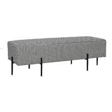 Houndstooth Lucy Upholstered Ottoman