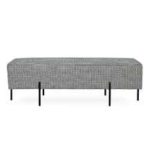 Houndstooth Lucy Upholstered Ottoman