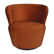 Raeley Velvet Swivel Chair
