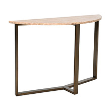 Fabienne Travertine Console Table