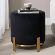 Annalise Velvet Upholstered Ottoman
