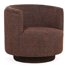 Mocha Caramel Camilla Upholstered Swivel Tub Chair