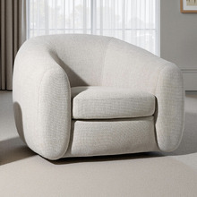 Beige Alex Upholstered Tub Chair