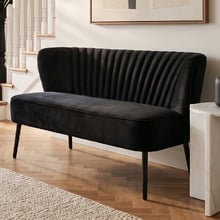 Black 2 Seater Sofa
