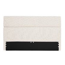 Oatmeal Aubin Upholstered Bedhead