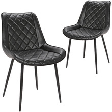 Lyon Faux Leather Dining Chairs (Set of 2)
