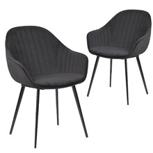 Elford Velvet Dining Chairs (Set of 2)