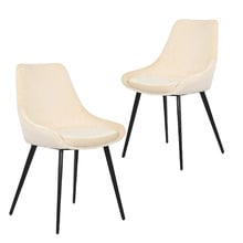 Solid Daimyo Dusty Velvet Dining Chairs (Set of 2)