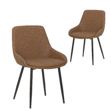 Lance Faux Leather Dining Chairs (Set of 2)