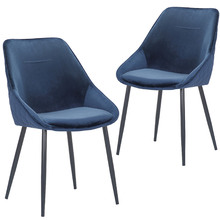 Khufra Velvet Dining Chairs (Set of 2)