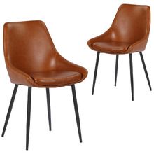 Daimyo Faux Leather Dining Chairs (Set of 2)