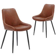 Daimyo Faux Leather Dining Chairs (Set of 2)
