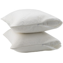 White Jason Bamboo-Blend Pillow Protectors (Set of 2)
