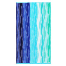 Shade of Wave Cotton Velour Beach Towel
