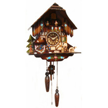 Wood Chopper Quartz Cuckoo Clock