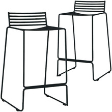 Black Club Metal Counter Stool (Set of 2)