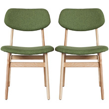 Green & Ash Ruby Fabric Dining Chairs (Set of 2)