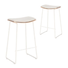 70cm Hallaryd Leather Barstools (Set of 2)