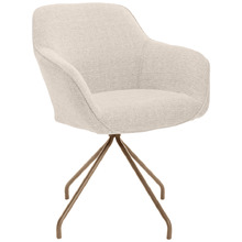 Luella Upholstered Swivel Dining Chair
