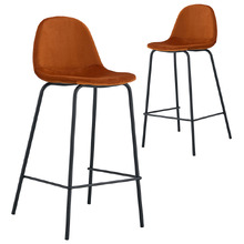 65cm Claire Velvet Barstools (Set of 2)