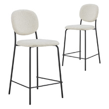 65cm Hudson Boucle Barstools (Set of 2)