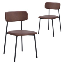 Eunice Faux Leather Dining Chairs (Set of 2)