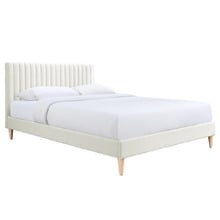 Cream Beatrice Upholstered Bed Frame
