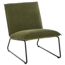 William Velvet Accent Chair