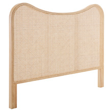 Thoren Rubberwood & Rattan Queen Bedhead