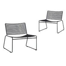 Byrne Stackable Outdoor Lounge Chairs (Set of 2)